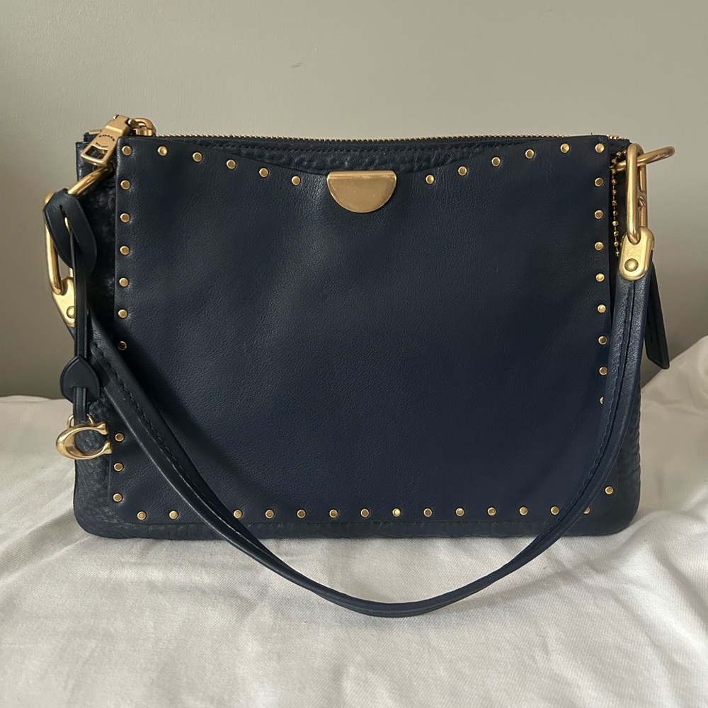 **SOLD***COACH DREAMER SHOULDER BAG WITH RIVETS